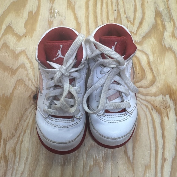 Nike Jordan 5 Retro Pink Foam Toddler Shoes 7C Girls 725172-106 Baby Sneakers - Picture 3 of 9